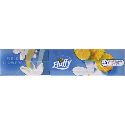Fluffy Fabric Softener Dryer Sheets F/Flowers 40 pack