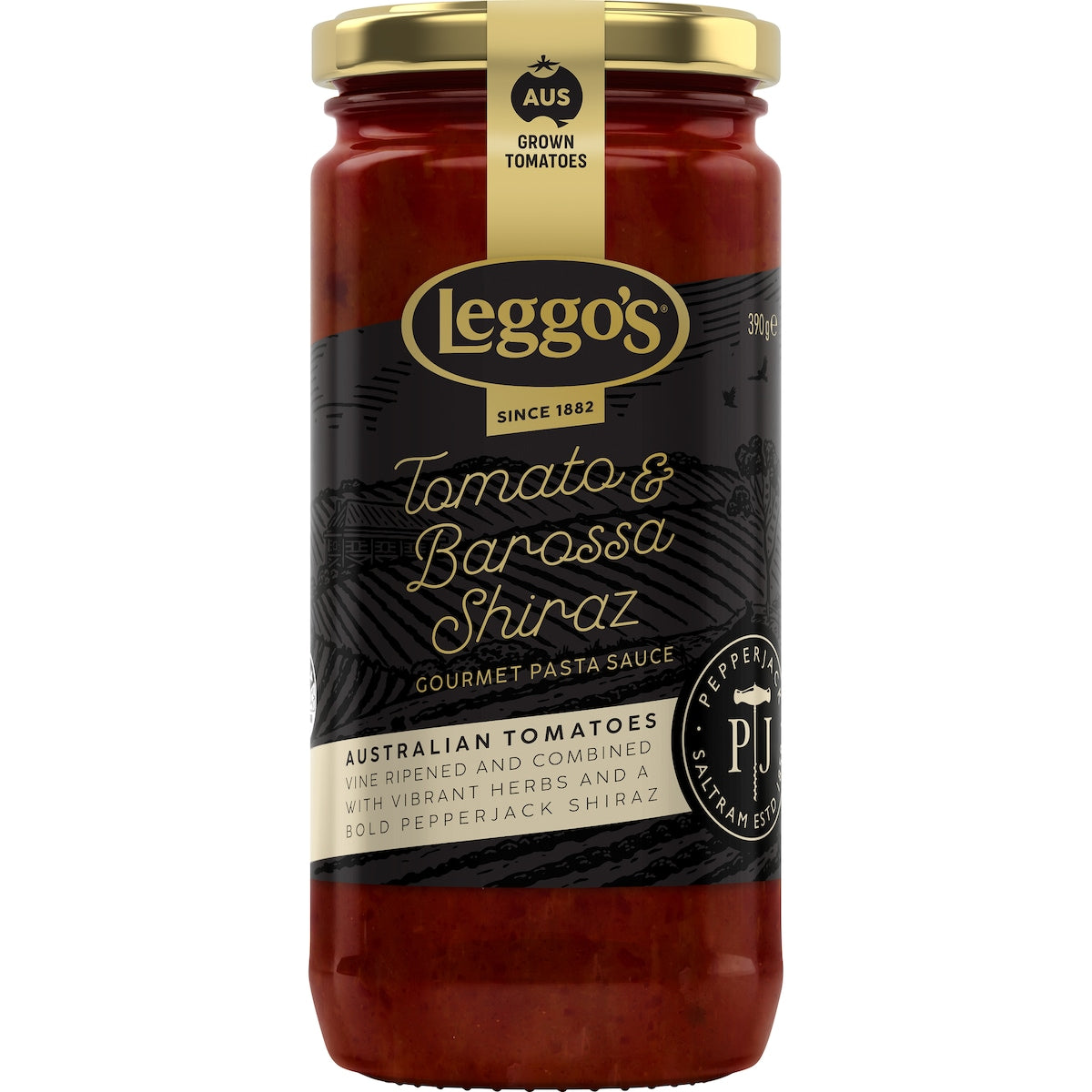 Leggos Gourmet Tomato & Pepperjack Shiraz Pasta Sauce 390g