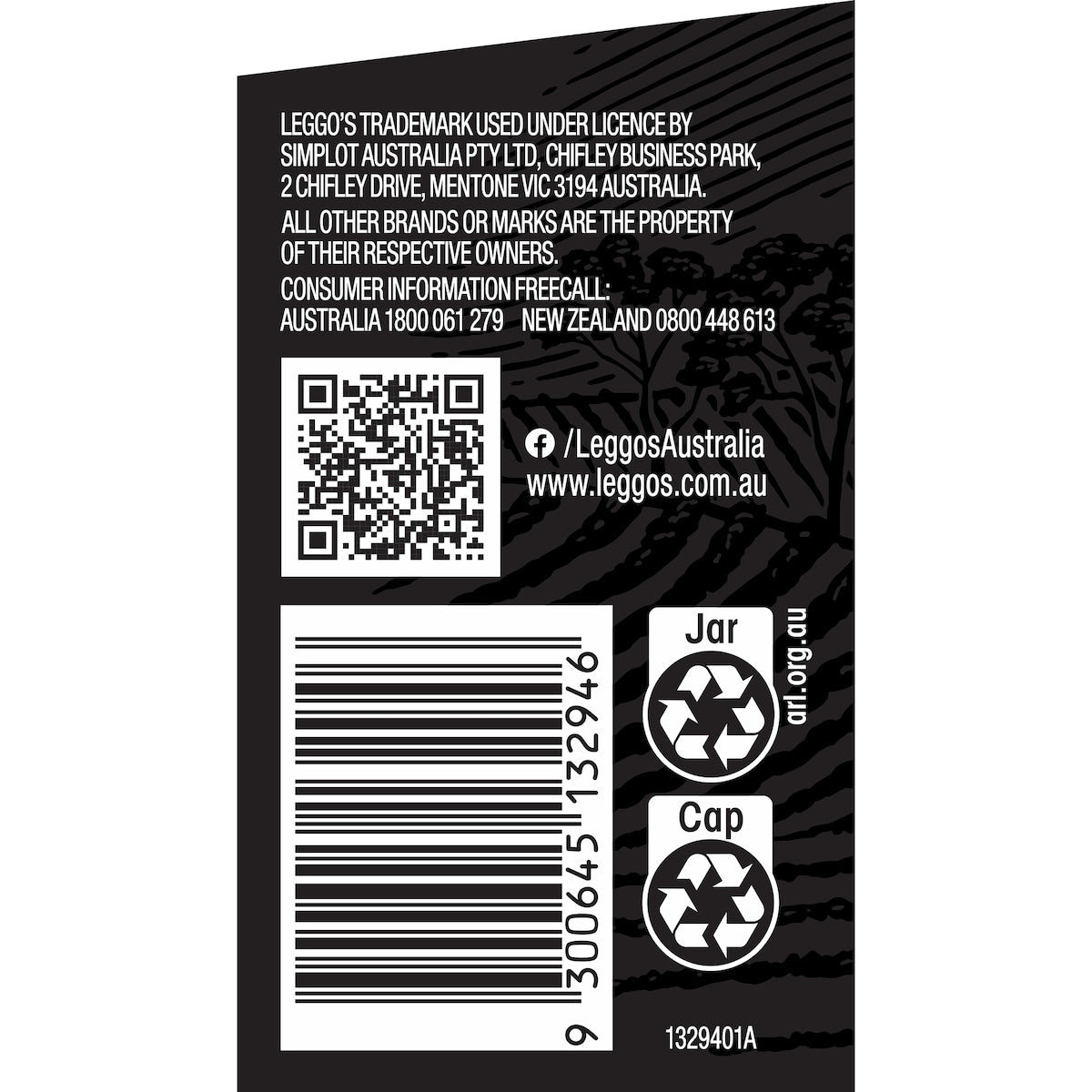 Leggos Gourmet Tomato & Pepperjack Shiraz Pasta Sauce 390g