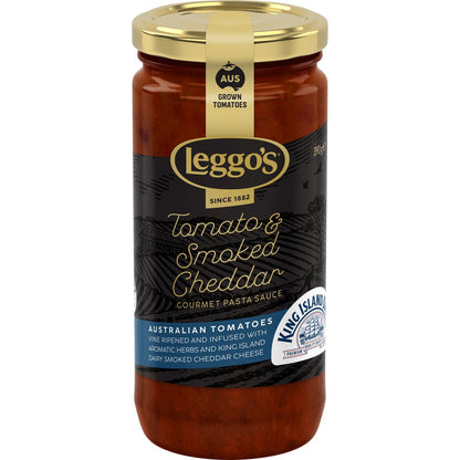 Leggo's Gourmet Pasta Sauce Tomato & King Island Cheddar Cheese 390g
