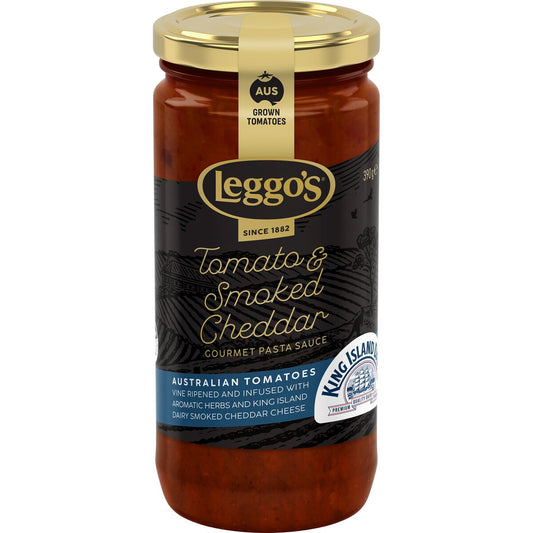 Leggo's Gourmet Pasta Sauce Tomato & King Island Cheddar Cheese 390g