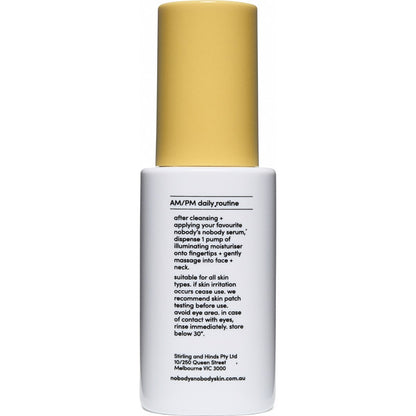 Nobody's Nobody Gold Illuminating Moisturiser 60ml