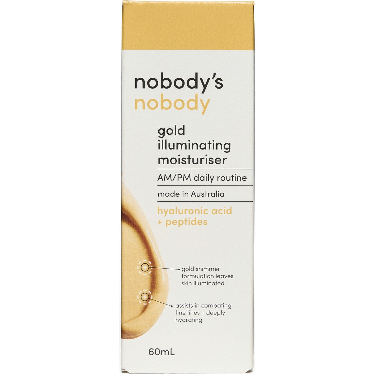 Nobody's Nobody Gold Illuminating Moisturiser 60ml