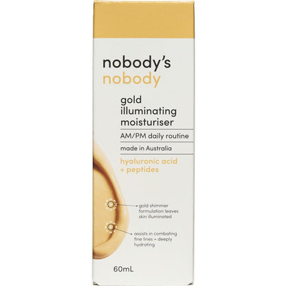 Nobody's Nobody Gold Illuminating Moisturiser 60ml