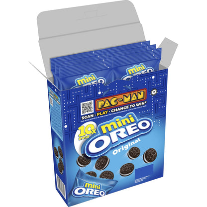 Oreo Mini Original Cookies Multipack 10 Pack Pac-man Box 204g