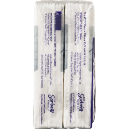 Sorbent Facial Tissues 4ply Pocket 6 Pack