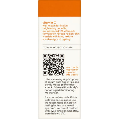 Nobody's Nobody Vitamin C Brightening Serum 30ml