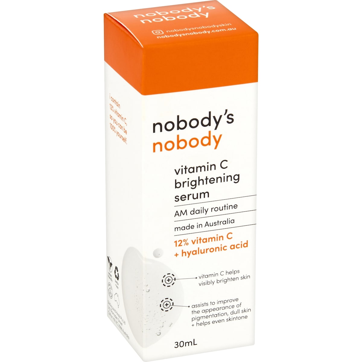 Nobody's Nobody Vitamin C Brightening Serum 30ml