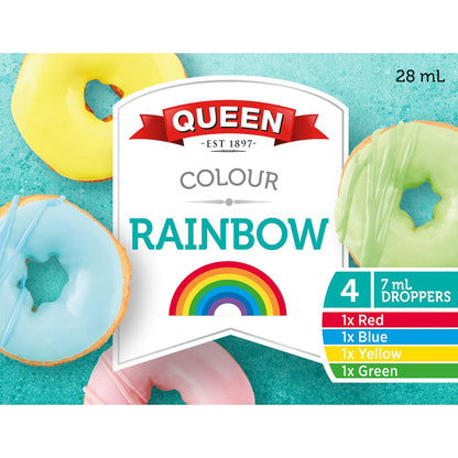 Queen Rainbow Food Colours 4 pack