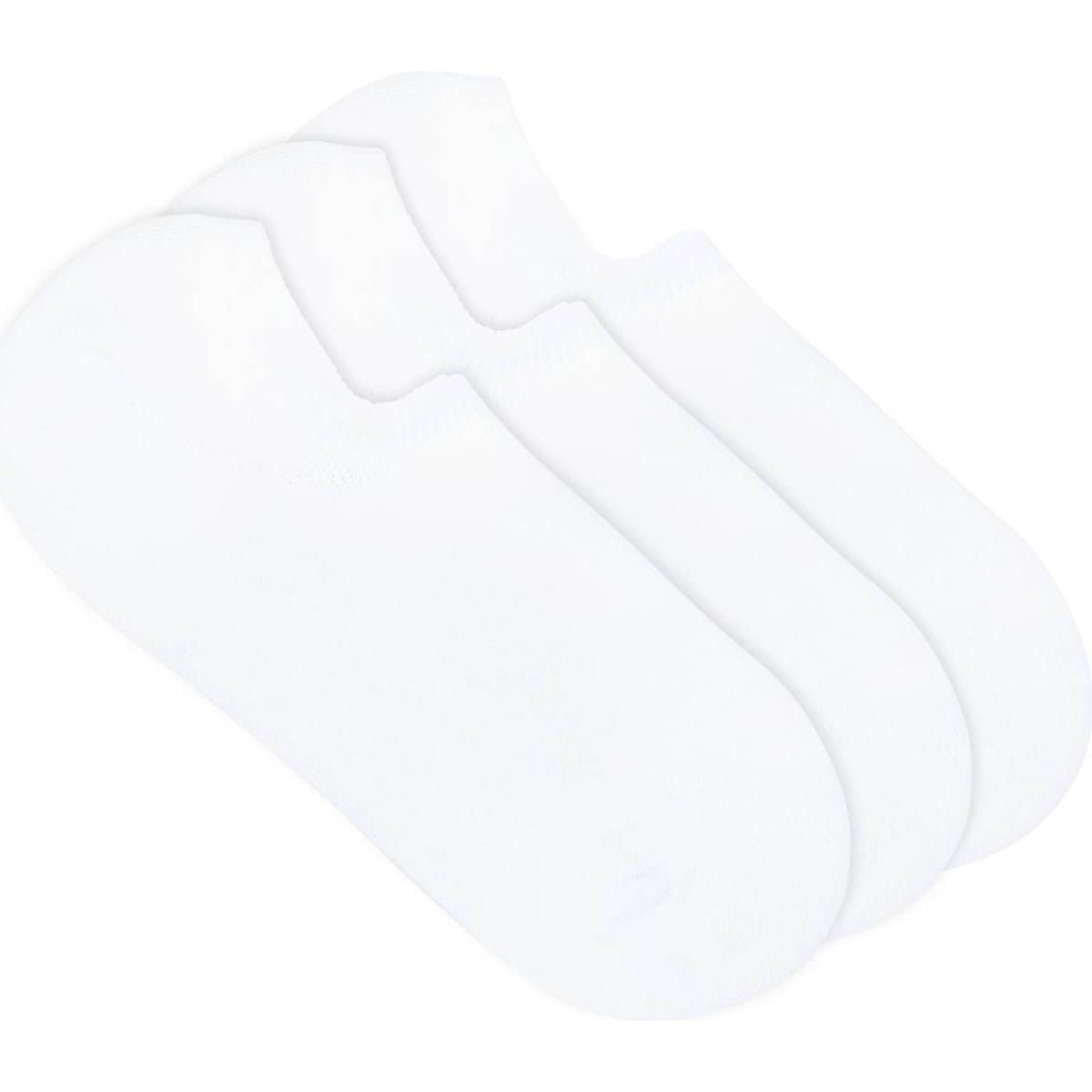 Underworks Ladies No Show Sneaker Socks Size 5-10 White 3 Pack