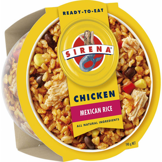 Sirena Ready To Eat Mexican Rice With Chicken 190g