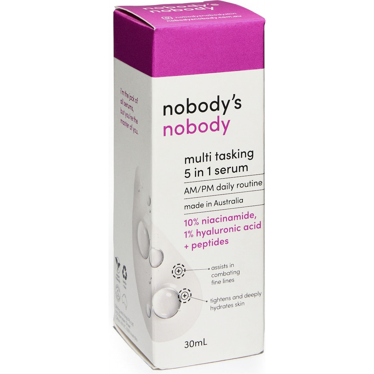 Nobody's Nobody Multi Tasking 5 In 1 Face Serum 30ml