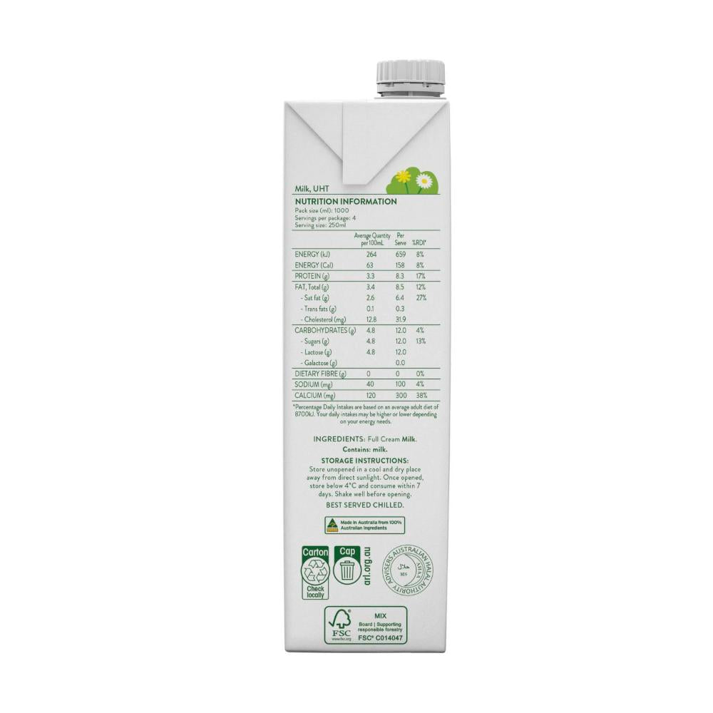 Australia's Own Full Cream Milk - 1L