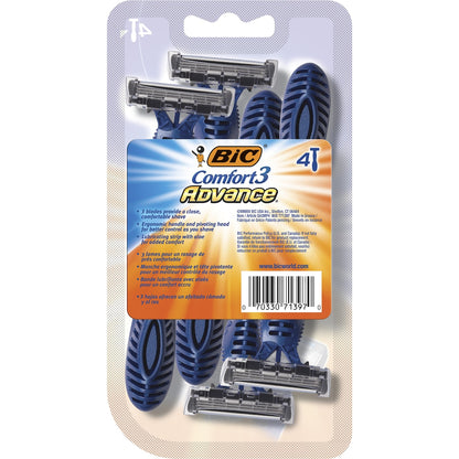 Bic Comfort 3 Advance Shaver 4 Pack