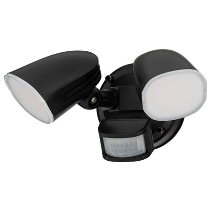 Arlec DIY Twinhead LED Security Sensor Floodlight - 160 x 150mm - Black