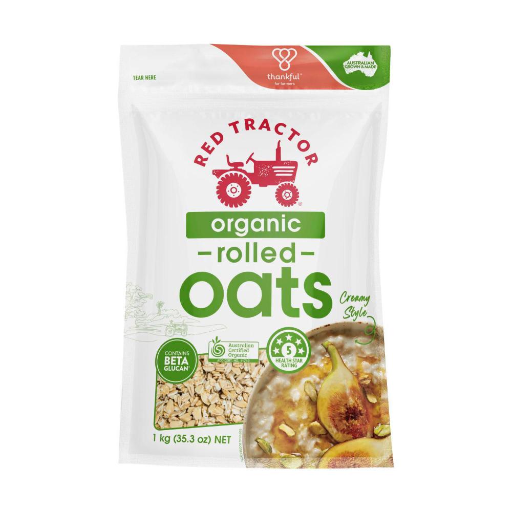 Red Tractor Organic Rolled Oats - 1kg