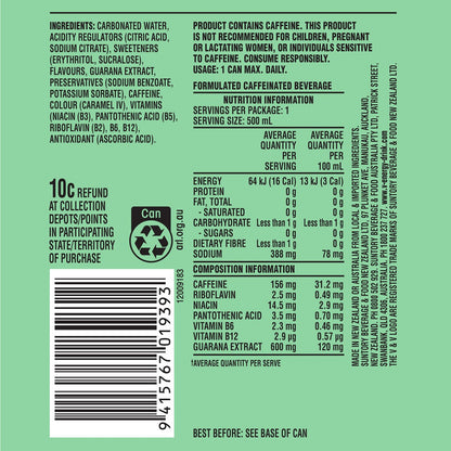 V Refresh Green Apple Lemonade 500ml