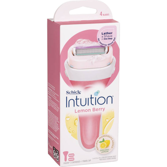 Schick Intuition Lemon Berry Razor & 2 Cartridge Set Each