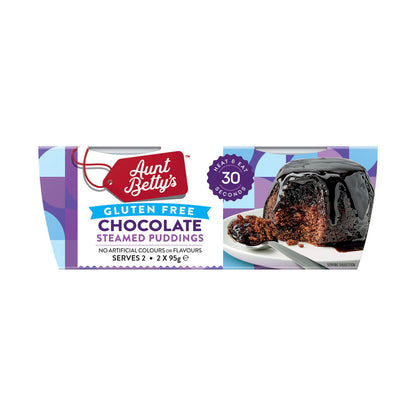 Aunt Betty's Gluten Free Chocolate Pudding 2 Pack - 190g