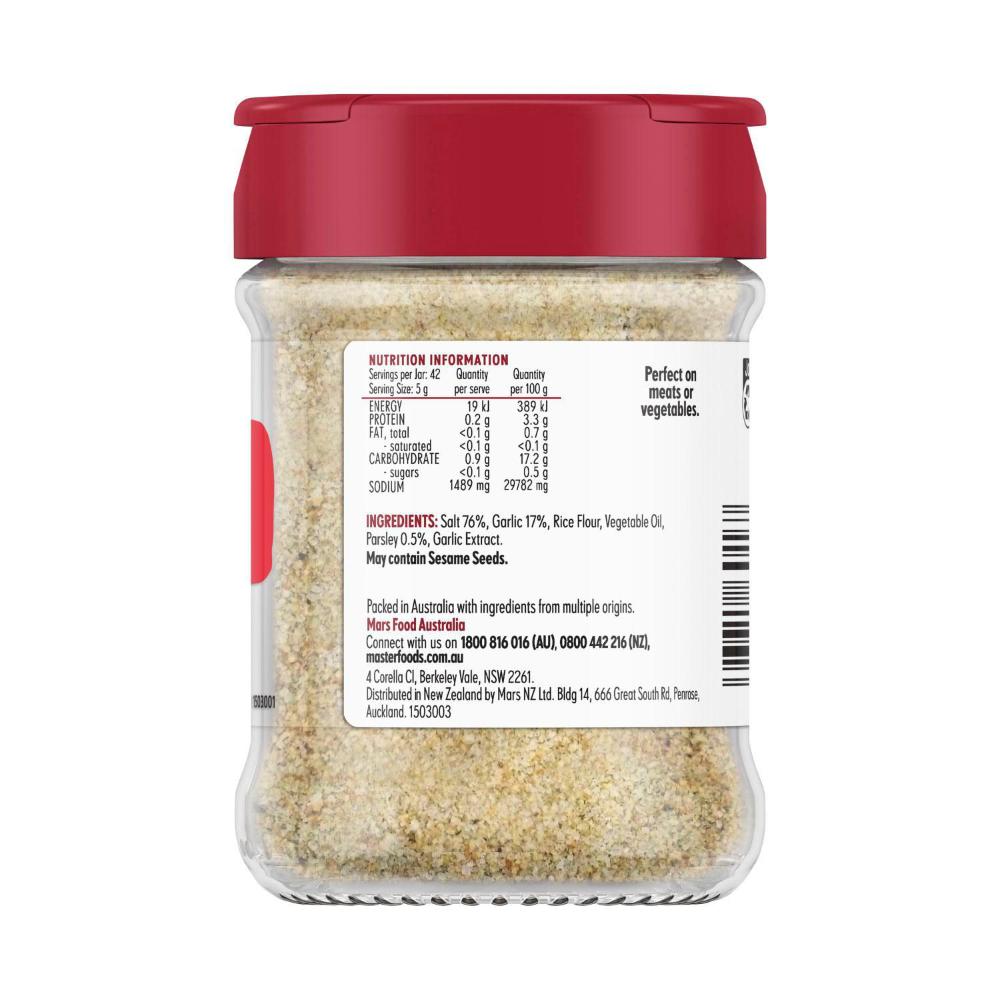 MasterFoods Garlic Salt - 210g