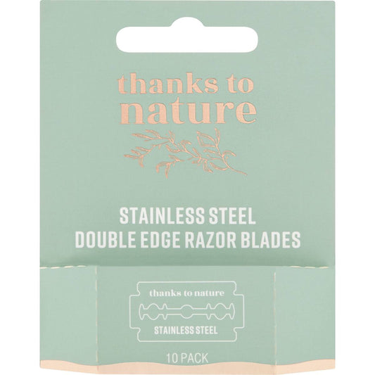 Thanks To Nature Double Edge Razor Blades 10 Pack
