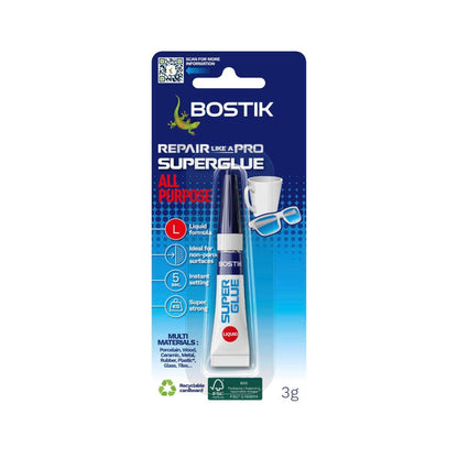 Bostik Super Glue 3ml - 1 Each