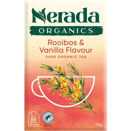 Nerada Organic Rooibos & Vanilla Tea Bags 50 pack