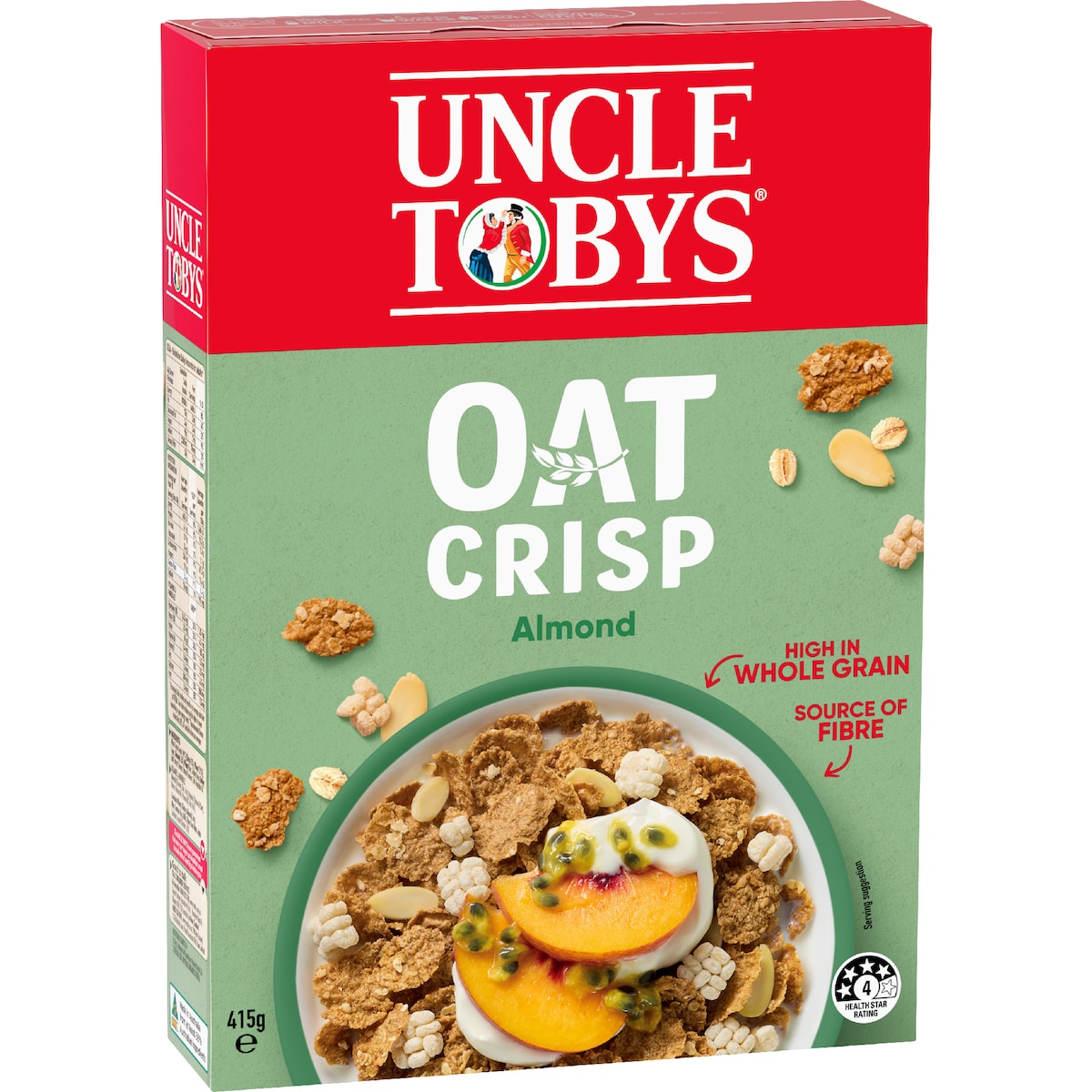 Uncle Tobys Oat Crisp Almond Breakfast Cereal 415g