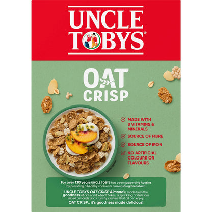 Uncle Tobys Oat Crisp Almond Breakfast Cereal 415g