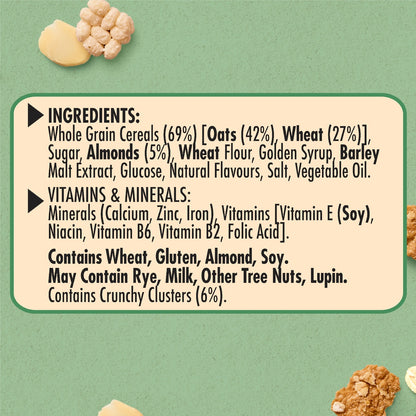 Uncle Tobys Oat Crisp Almond Breakfast Cereal 415g