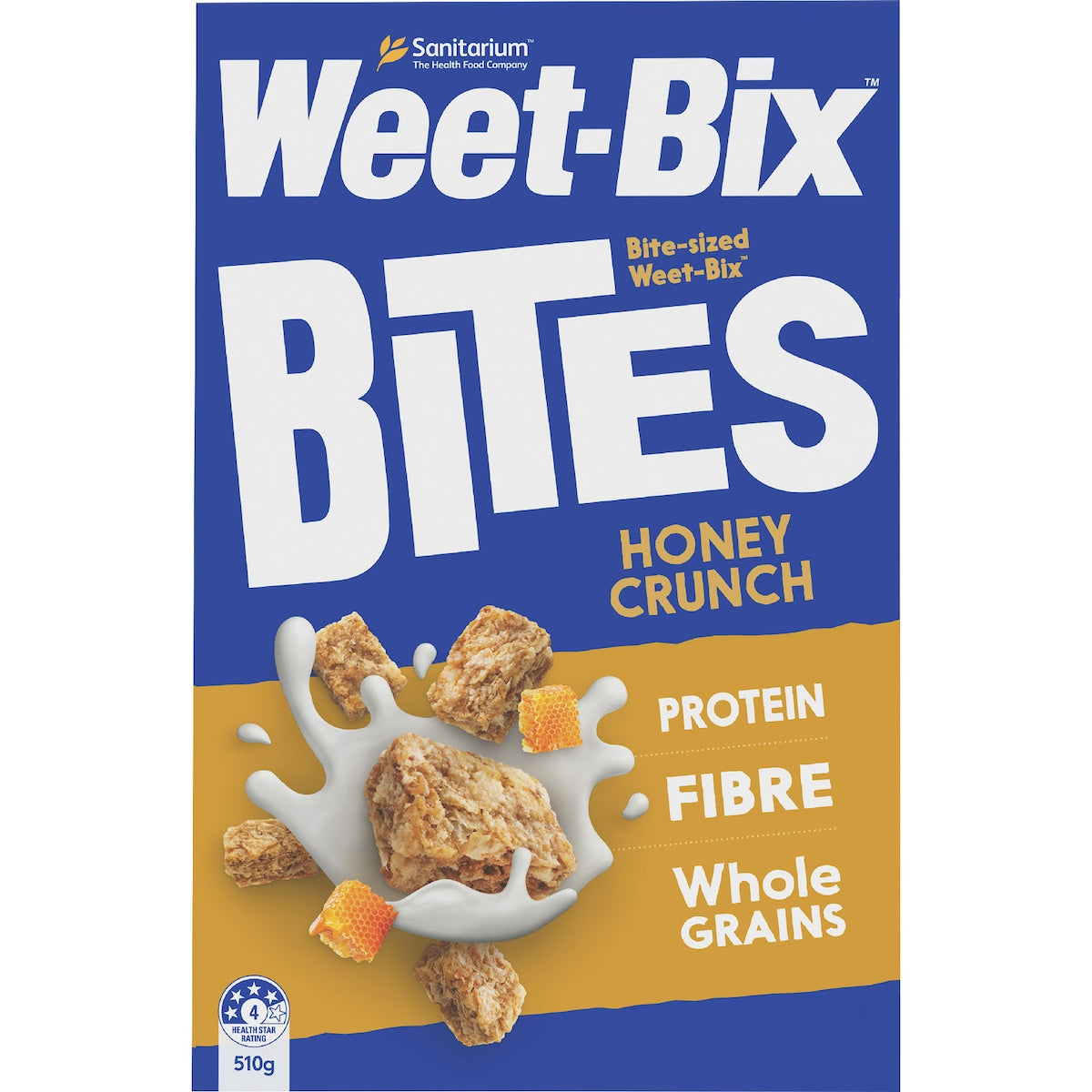 Sanitarium Weet-bix Bites Crunchy Honey Breakfast Cereal 510g