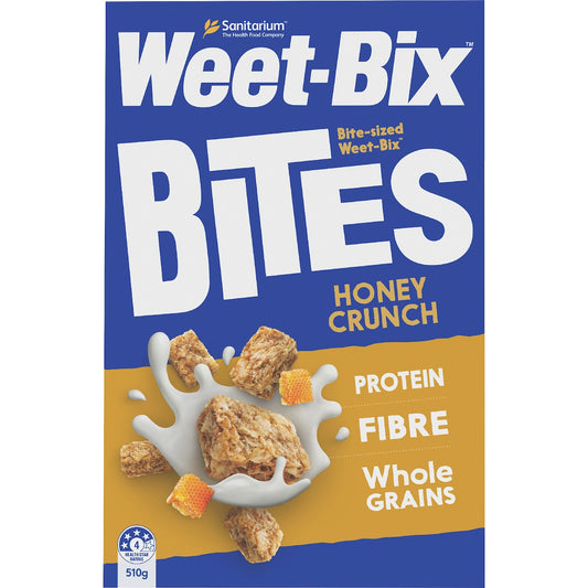 Sanitarium Weet-bix Bites Crunchy Honey Breakfast Cereal 510g