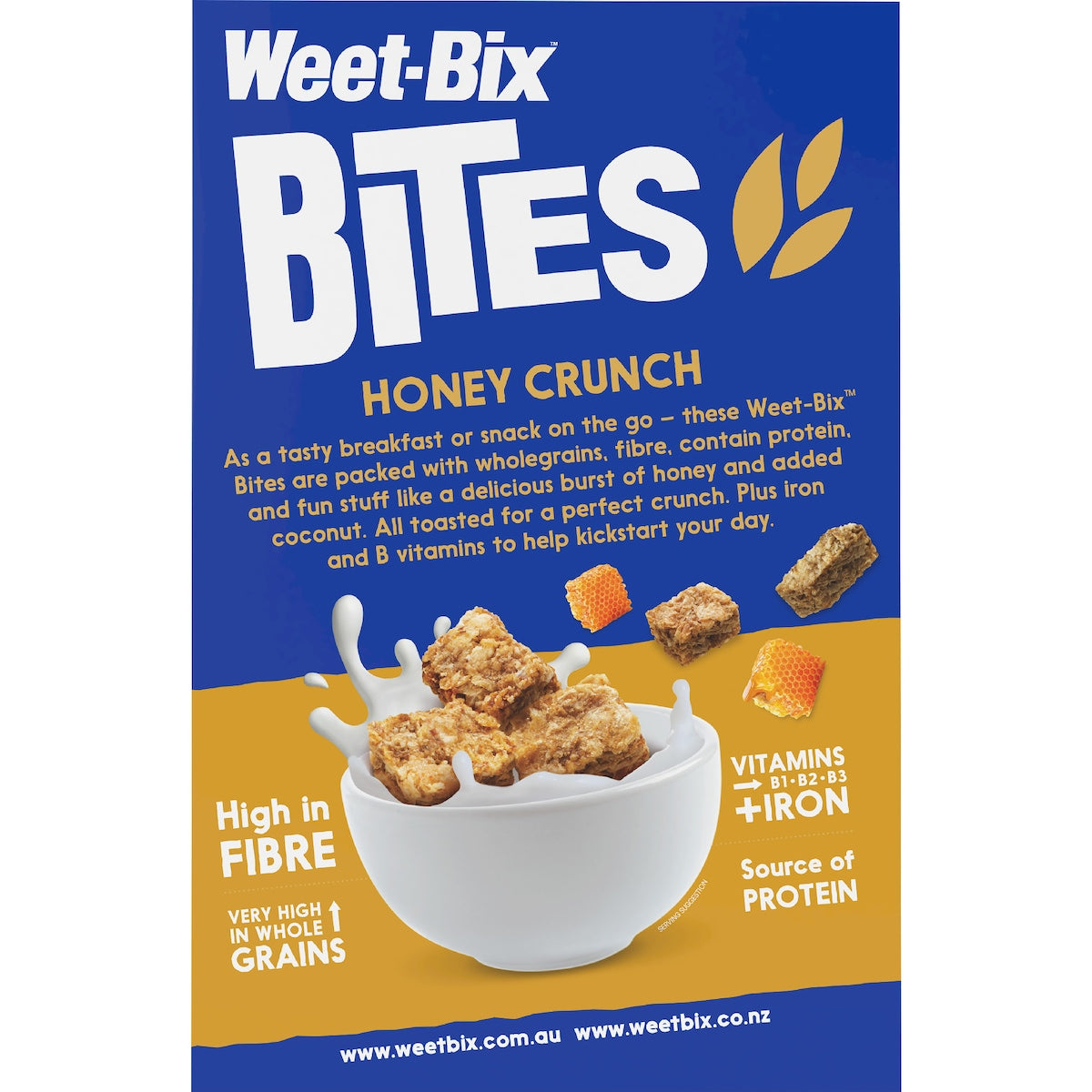 Sanitarium Weet-bix Bites Crunchy Honey Breakfast Cereal 510g