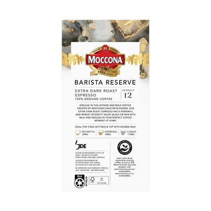 Moccona Barista Reserve Extra Dark Roast Espresso Coffee Capsules - 10 Pack