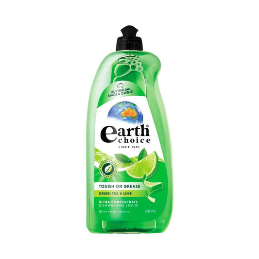 Earth Choice Dish Wash Concentrate Liquid Green Tea & Lime - 900mL