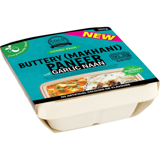 Coco Earth Buttery Makhani Paneer With Garlic Naan 360g