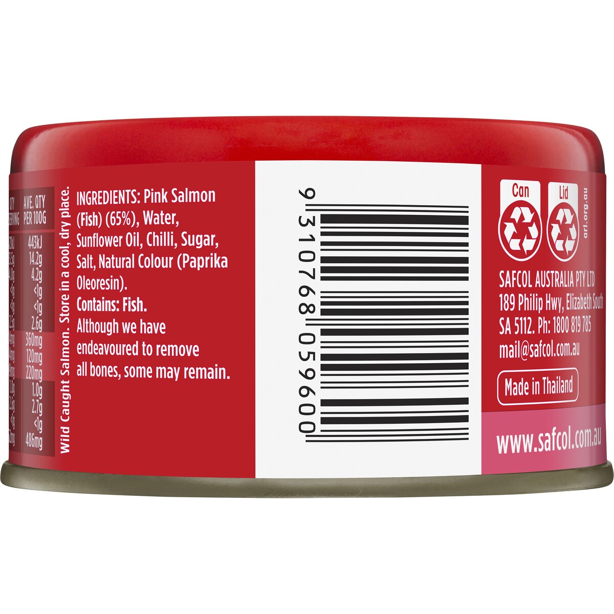Safcol Salmon Mild Red Chilli 95g