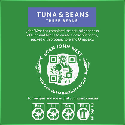 John West Tuna & Beans Three Beans 185g