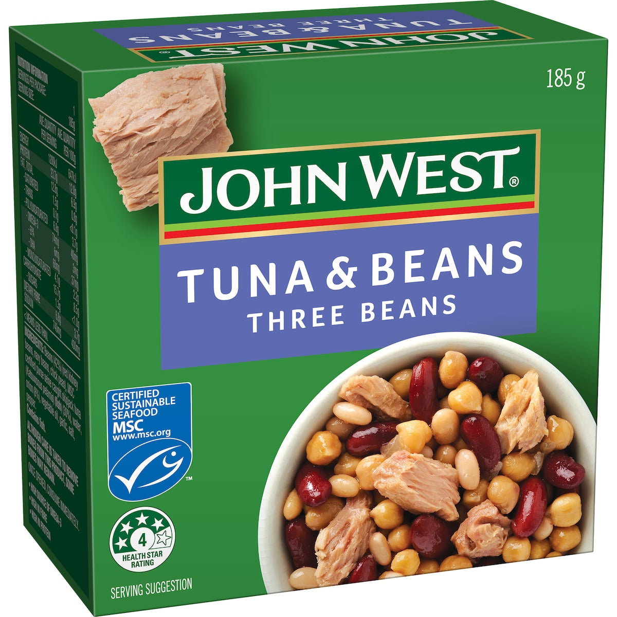 John West Tuna & 3 Beans 185g