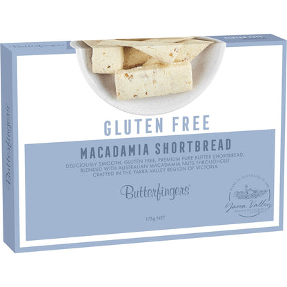 Butterfingers Gluten Free Shortbread Biscuits Macadamia 175g
