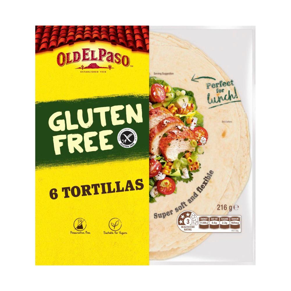 Old El Paso Gluten Free Tortillas - 216g