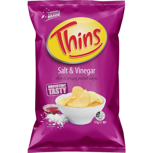 Thins Chips Salt & Vinegar 175g