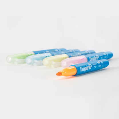 Empire Multi Coloured Highlighter Pack - 5 Piece - 18.8 x 186mm