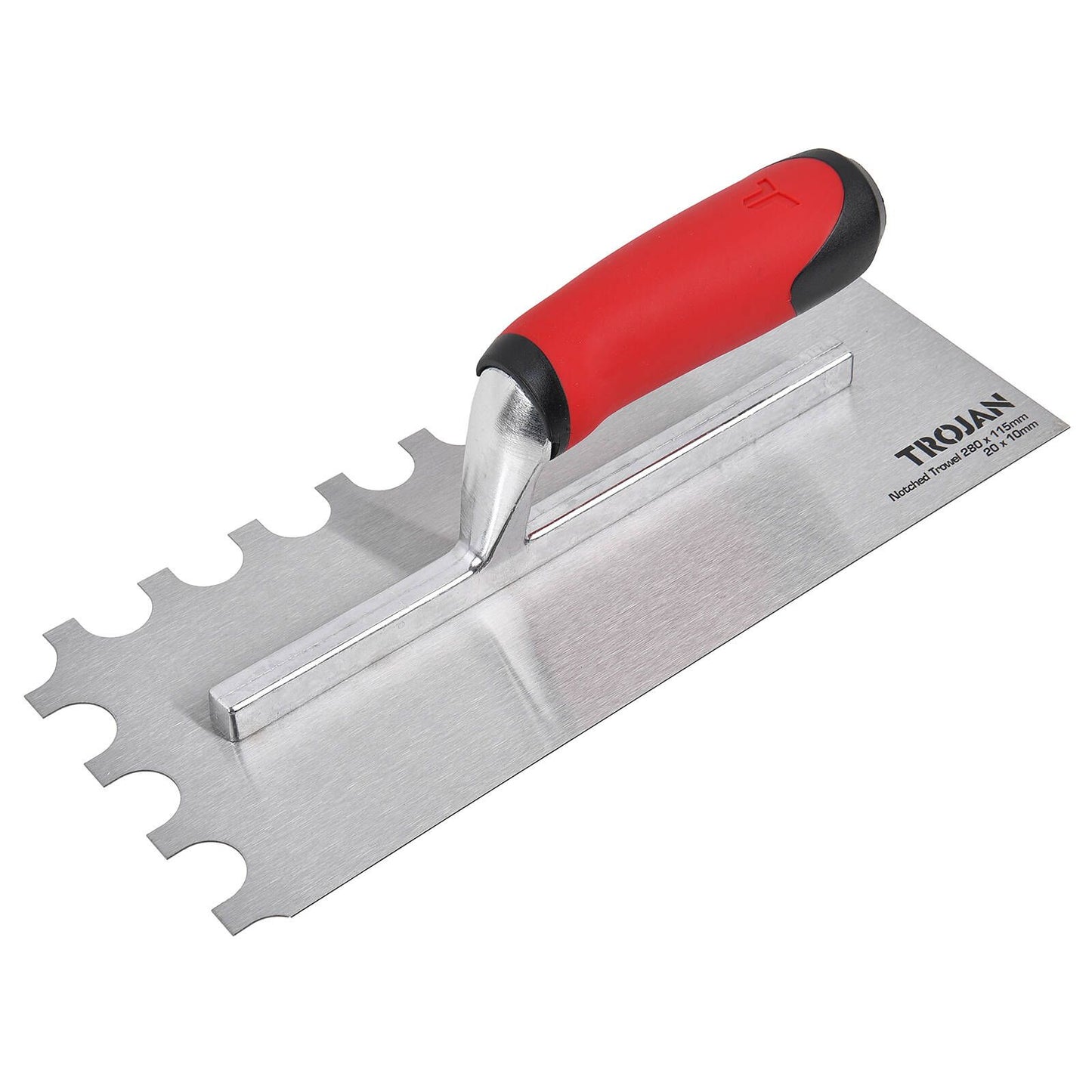 Trojan Half Rounded Notched Plaster Trowel - 280 x 115mm