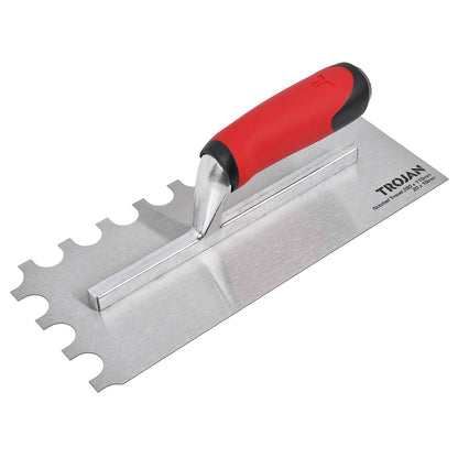 Trojan Half Rounded Notched Plaster Trowel - 280 x 115mm