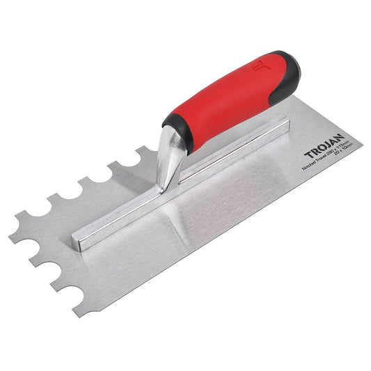 Trojan Half Rounded Notched Plaster Trowel - 280 x 115mm