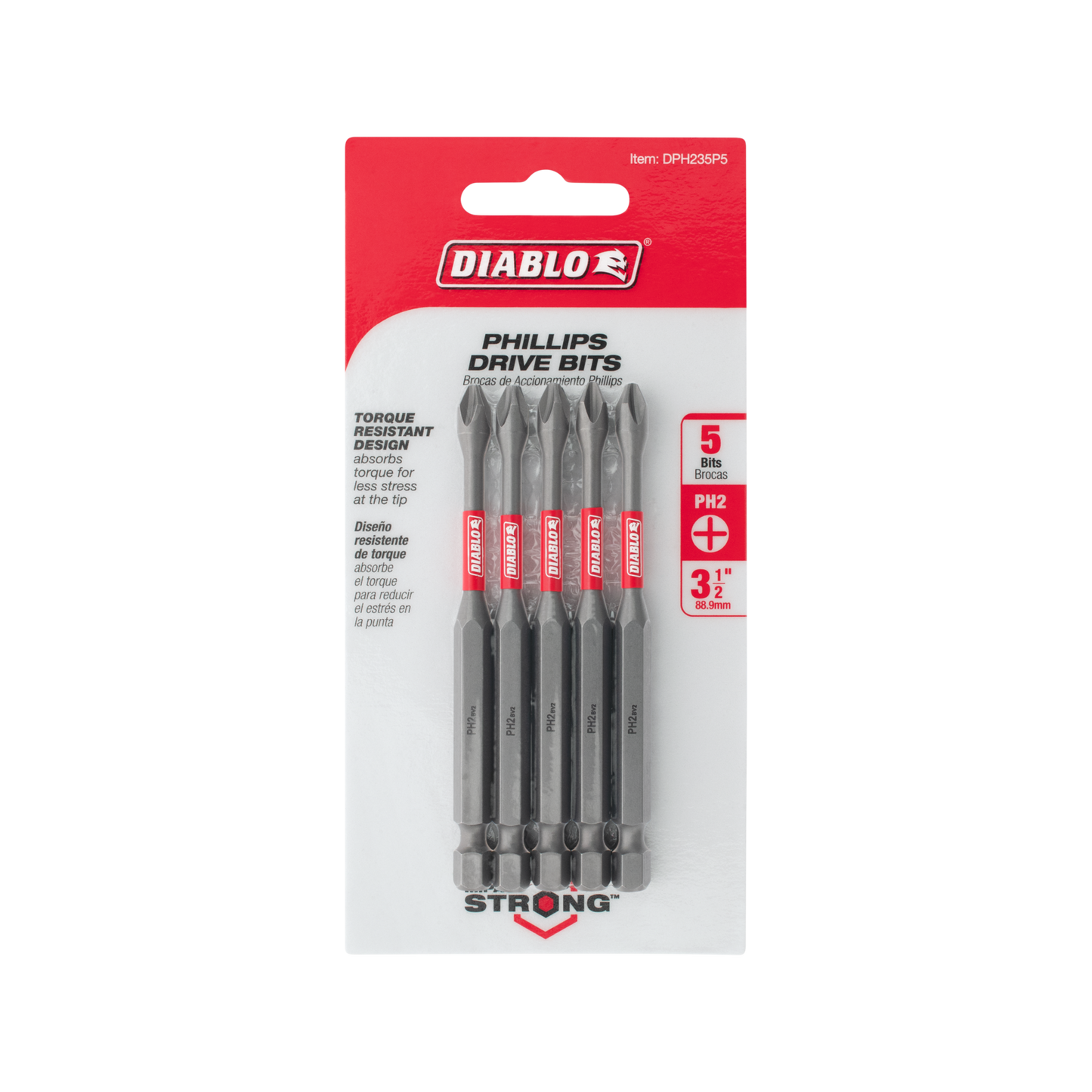 Diablo Power Bit PH2 - 90mm - 5 Pack