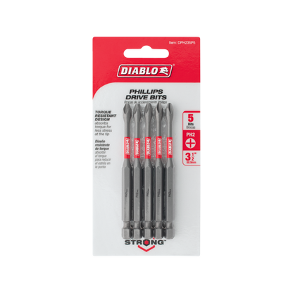 Diablo Power Bit PH2 - 90mm - 5 Pack