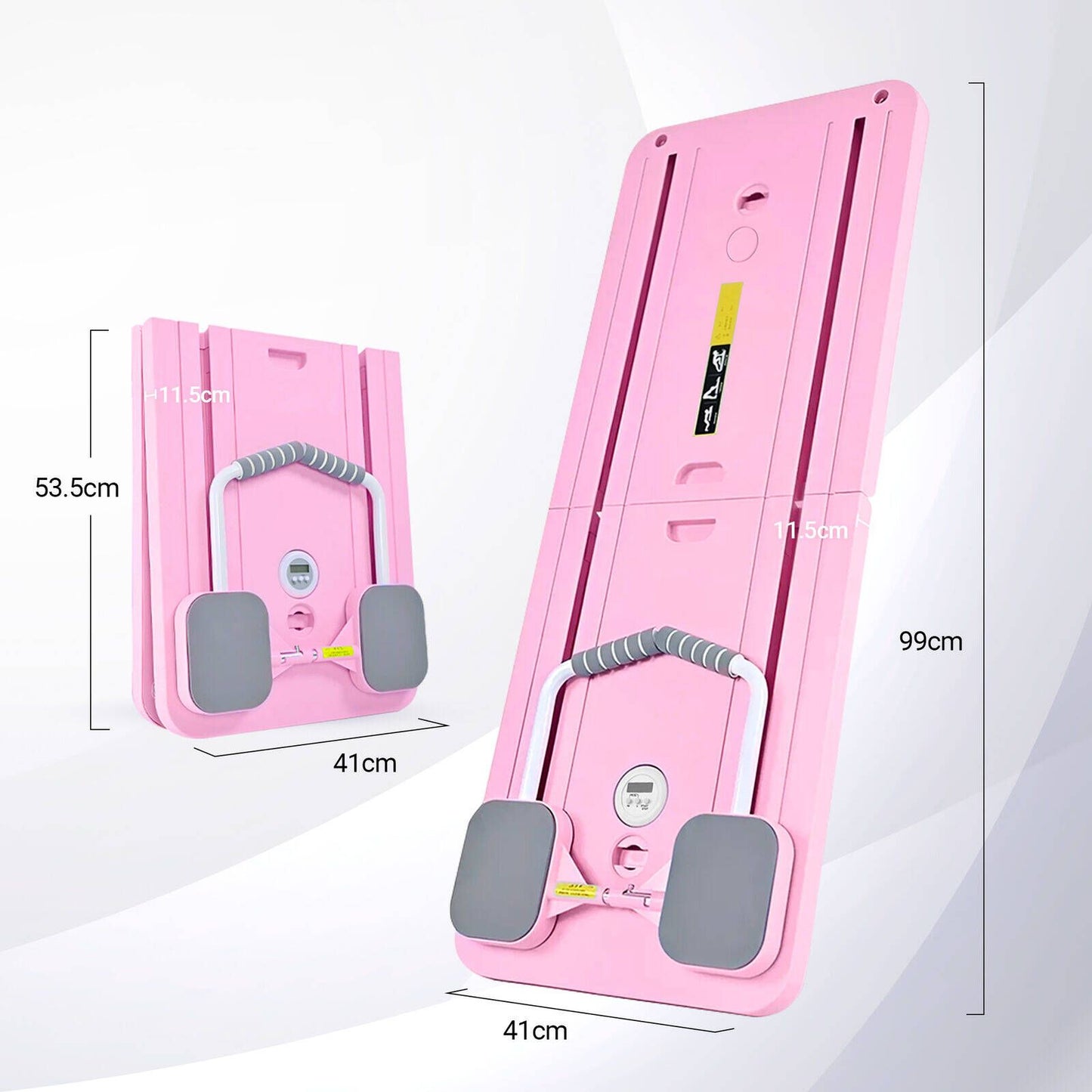 Fitnesslab Pink Pilates Board Reformer - 410 x 115 x 990mm
