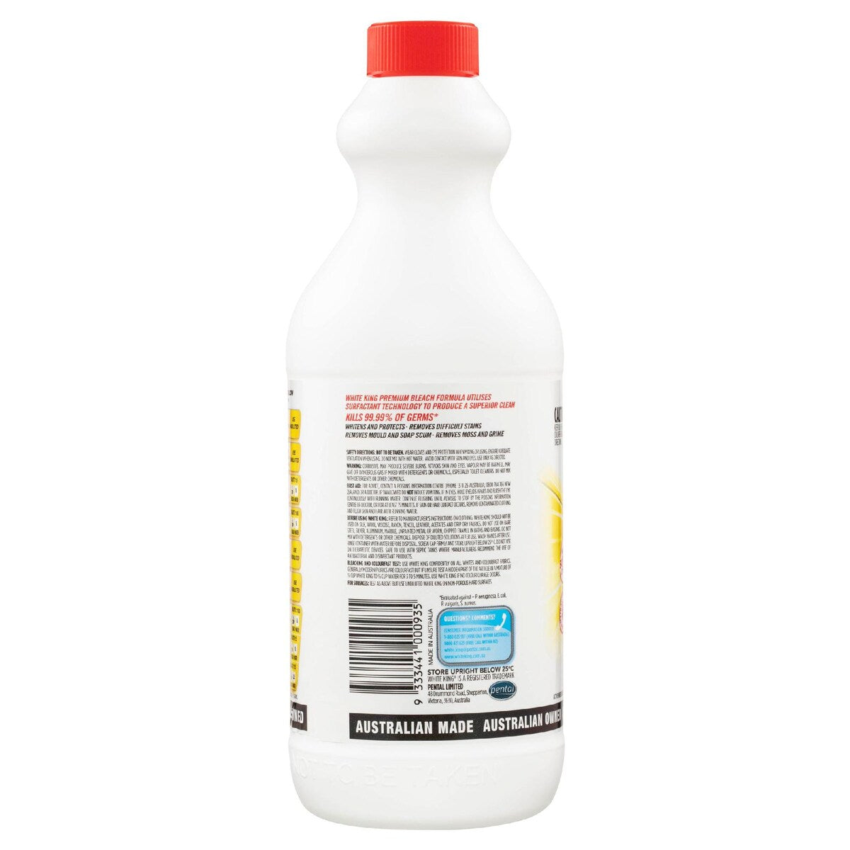 White King Bleach Lemon 1.25L
